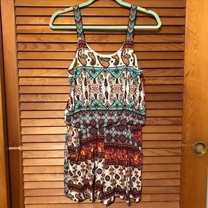Xhilaration printed romper with pockets